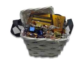 Cesta Cuad. Blanca/ Turrón y Especialidades