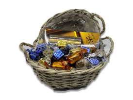 Cesto Mimbre Oval Peq./ Turrón y Espec.