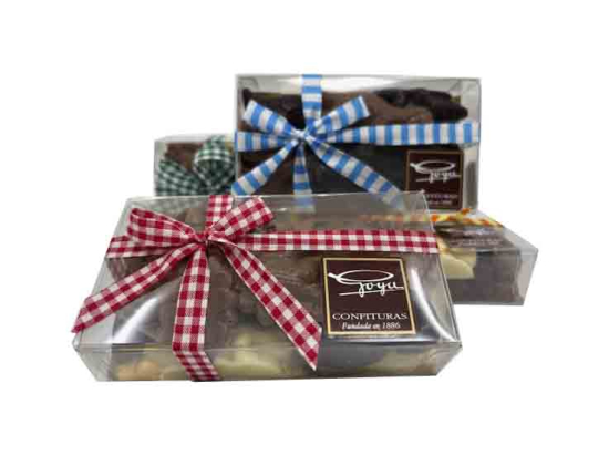 Cajas Dinosaurios en Tres Chocolates/ 125 gramos.