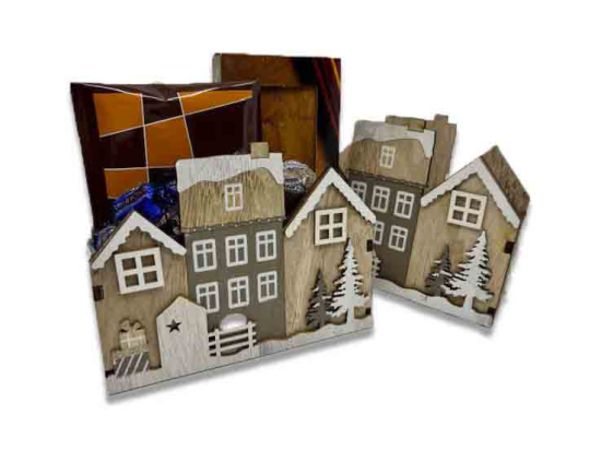 Bandeja Madera City Pq./ Turrón y Espec.