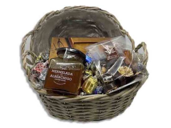 Cesta Mimbre Oval Gris/ Espec. Goya