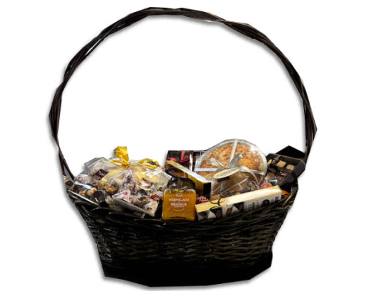 Cesta Asa Alta Verde/ Espec. y Turrón C. Goya